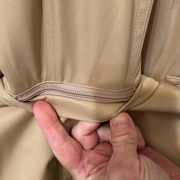 Cropped Trench BGSD Evelyn Women’s Weatherproof Hooded Short Coat Raincoat Large - Picture 9 of 11